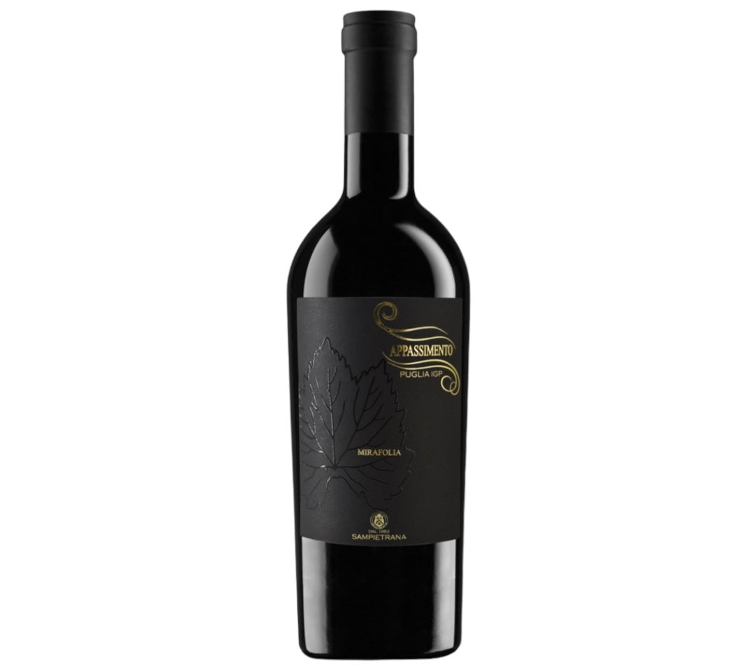 puglia black red bottle